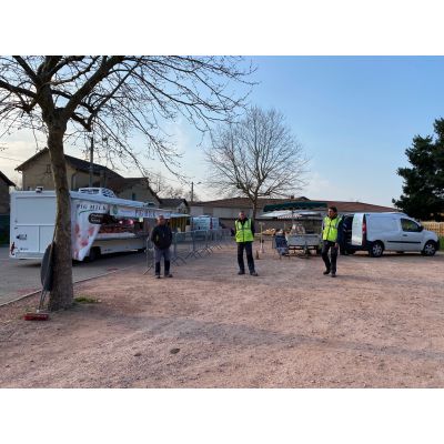 Le personnel municipal mobilisé