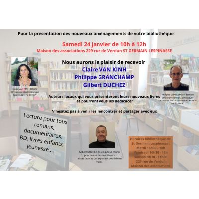 Dédicaces à la bibliothèque